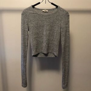 Aritzia Wilfred Free Long Sleeve Crop Top